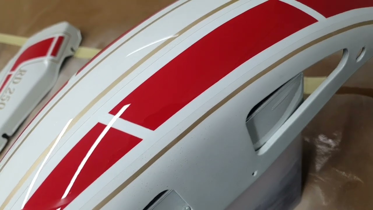 this is how I painted this rd250 panels..