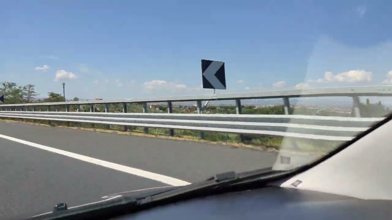 AUTOSTRADA A1 ROMA-NAPOLI DIREZIONE ROMA SUD IN 4K
