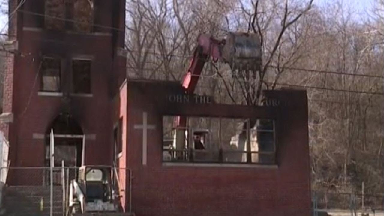 After Destructive Fire, Officials Say Historic KCK Church Bell Tower Had to Come Down