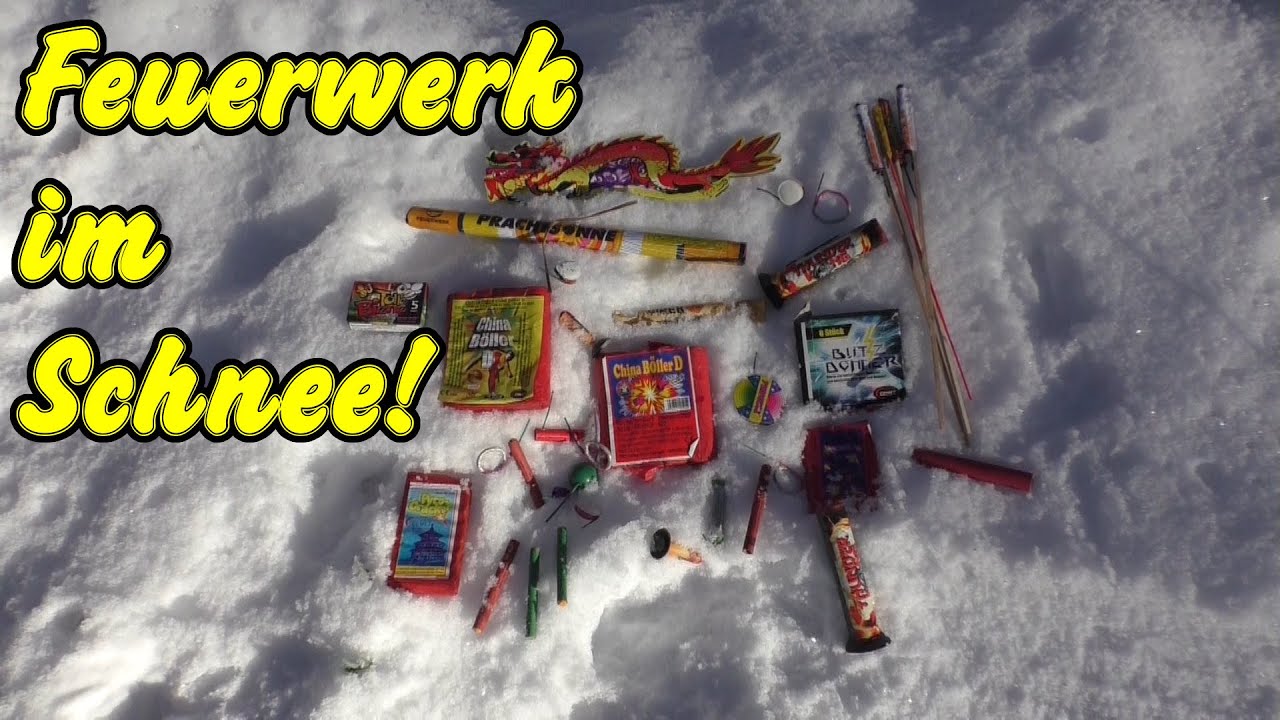 Feuerwerk im Schnee! - Silvestervorfreude 2016/2017 *HD*