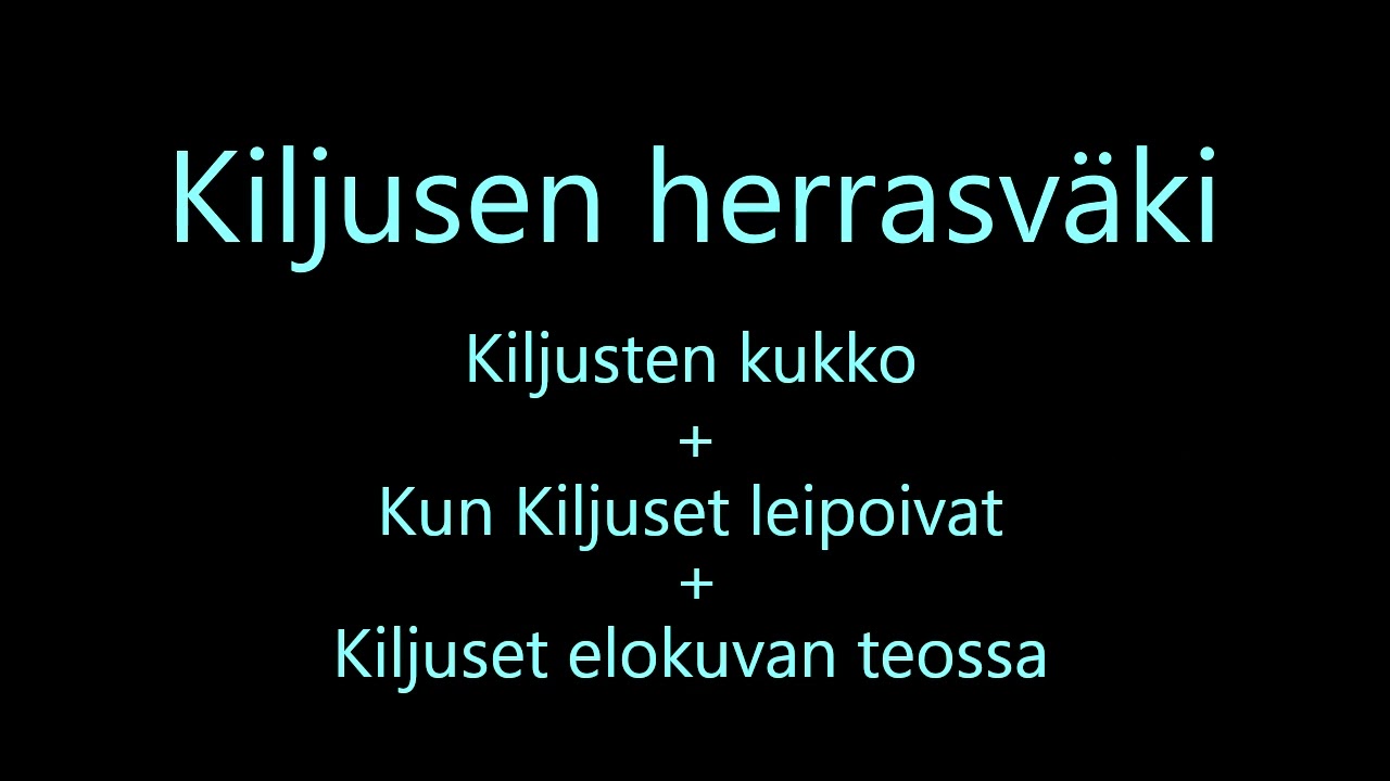 Kiljusen herrasv&auml;ki 6
