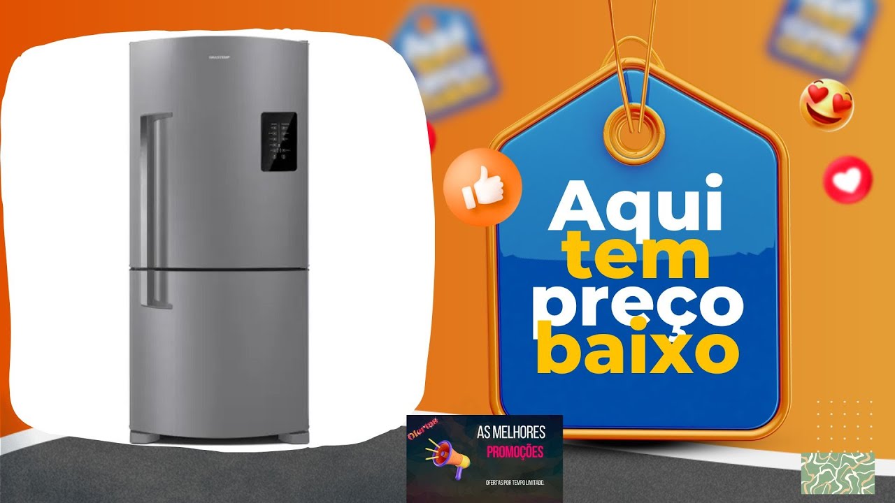 Geladeira Brastemp Frost Free Inverse 588 litros cor Inox com Smart Bar   BRE85AK✨