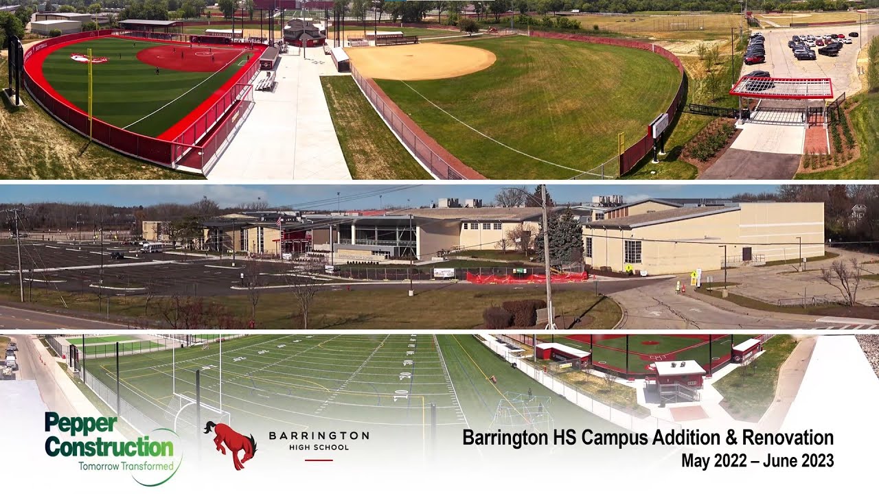 Barrington High School Renovation & Addition 4K Time-Lapse