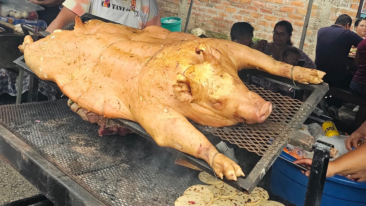 Festival del Cerdo en San Rafael Obrajuelo La Paz, todo esto compramos, choteando503 
