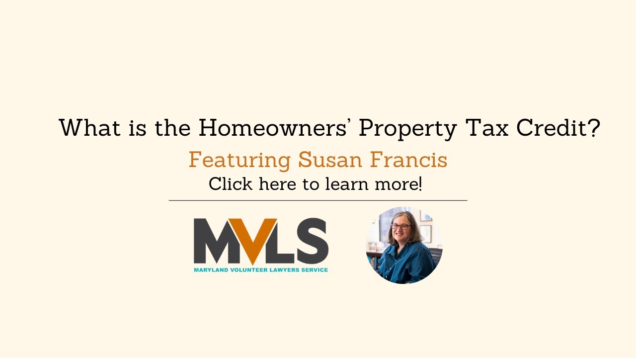 What is the Homeowners&rsquo; Property Tax Credit?