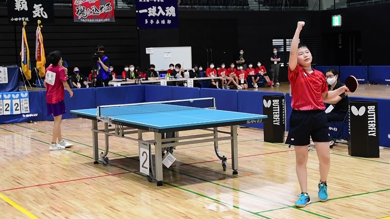 松島輝空(星槎) vs 坂井雄飛 (愛工大名電)｜全国中学校卓球大会 男子シングルス決勝