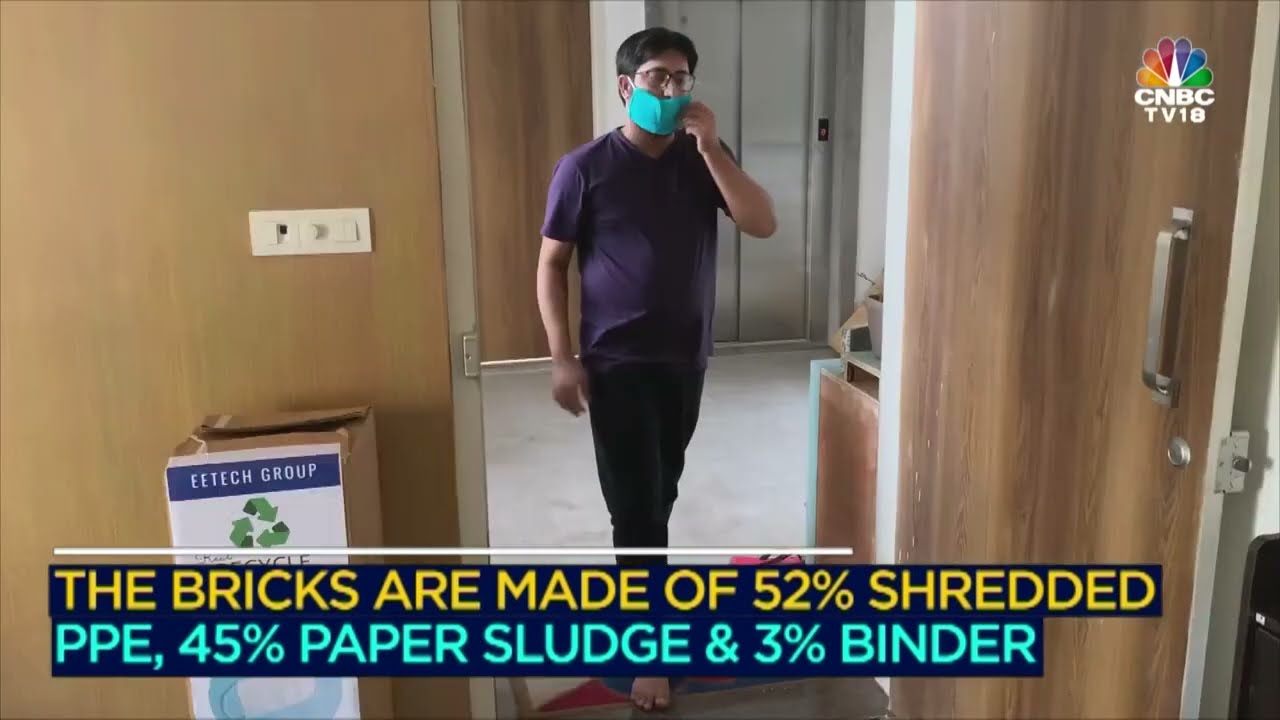 Bricks from discarded Masks - 'Recycle Man of India' - Meet Mr. Binish Desai!