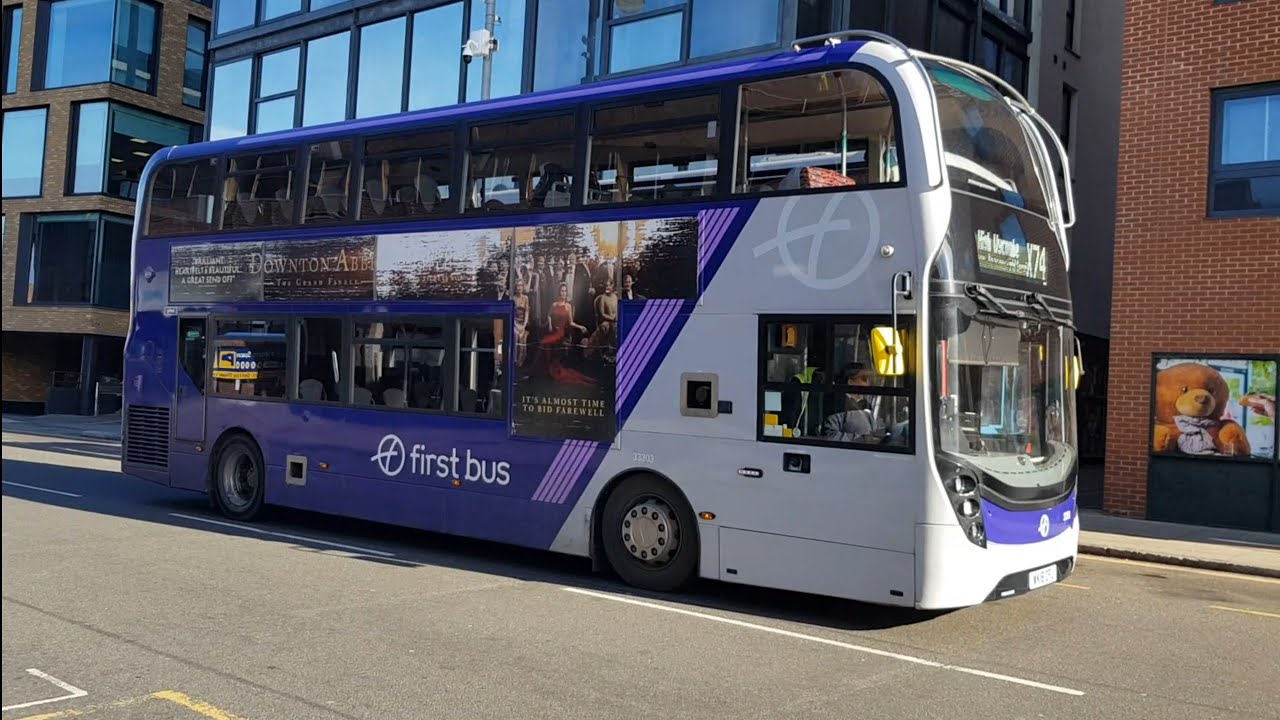 Full Ride: Bus Route X74 Uxbridge - High Wycombe. First Bus Enviro400 MMC 33303 (WK18 CFU)