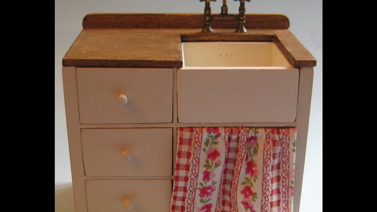 1/12th Scale Dolls' House Sink Unit Tutorial - Part One