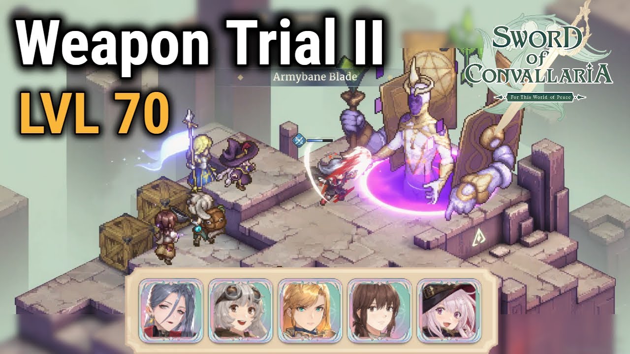 [Sword of Convallaria] Weapon Trial 2 - Level 70 | Safiyyah