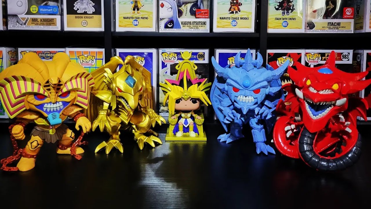 Showcasing Yu-Gi-Oh Egyptian God 6inch Funko Pop
