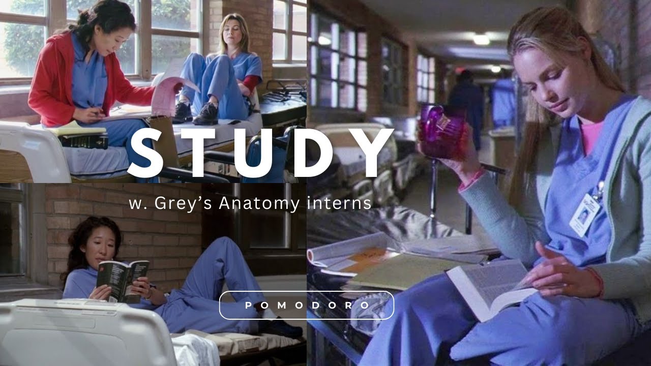Study with Grey's Anatomy | Pomodoro + lofi music