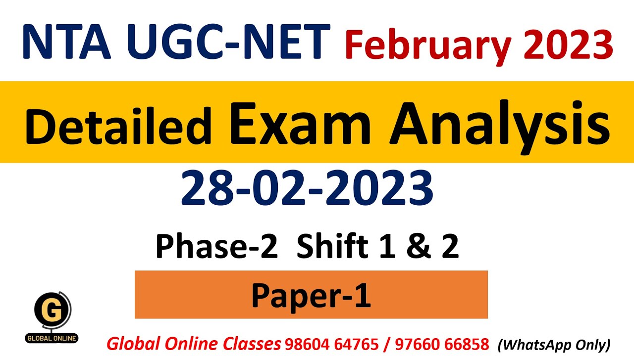 NTA UGC NET 2023 Exam Analysis | UGC NET 2023 Paper -1 Analysis | UGC NET February Exam Analysis