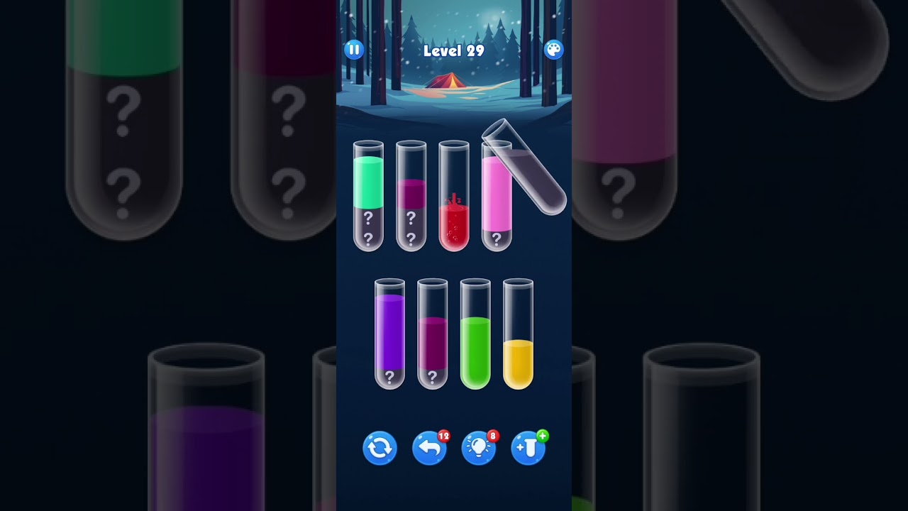 Water Sort Level 29 Walkthrough Solution Android/iOS
