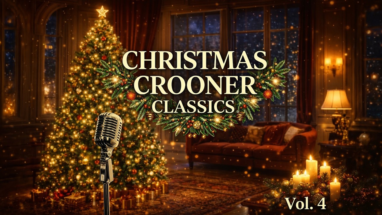 Christmas Crooner Classics Vol. 4 🎙️ Elegant Christmas Jazz & Vintage Holiday Songs | Cozy Christmas