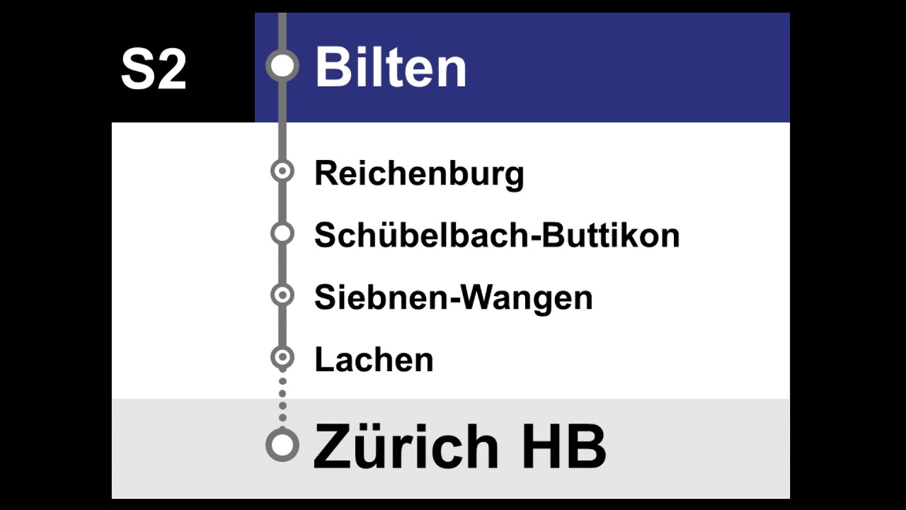 ZVV/SBB Ansagen • S2 Ziegelbrücke – Zürich HB (+SBB Infoansage in Thalwil)