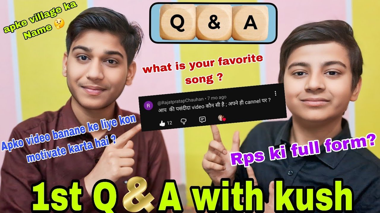 My First Q&A video with kush 😍 / RPS ki full form kya hai 🤔 || @ShivaniKumariOfficial 