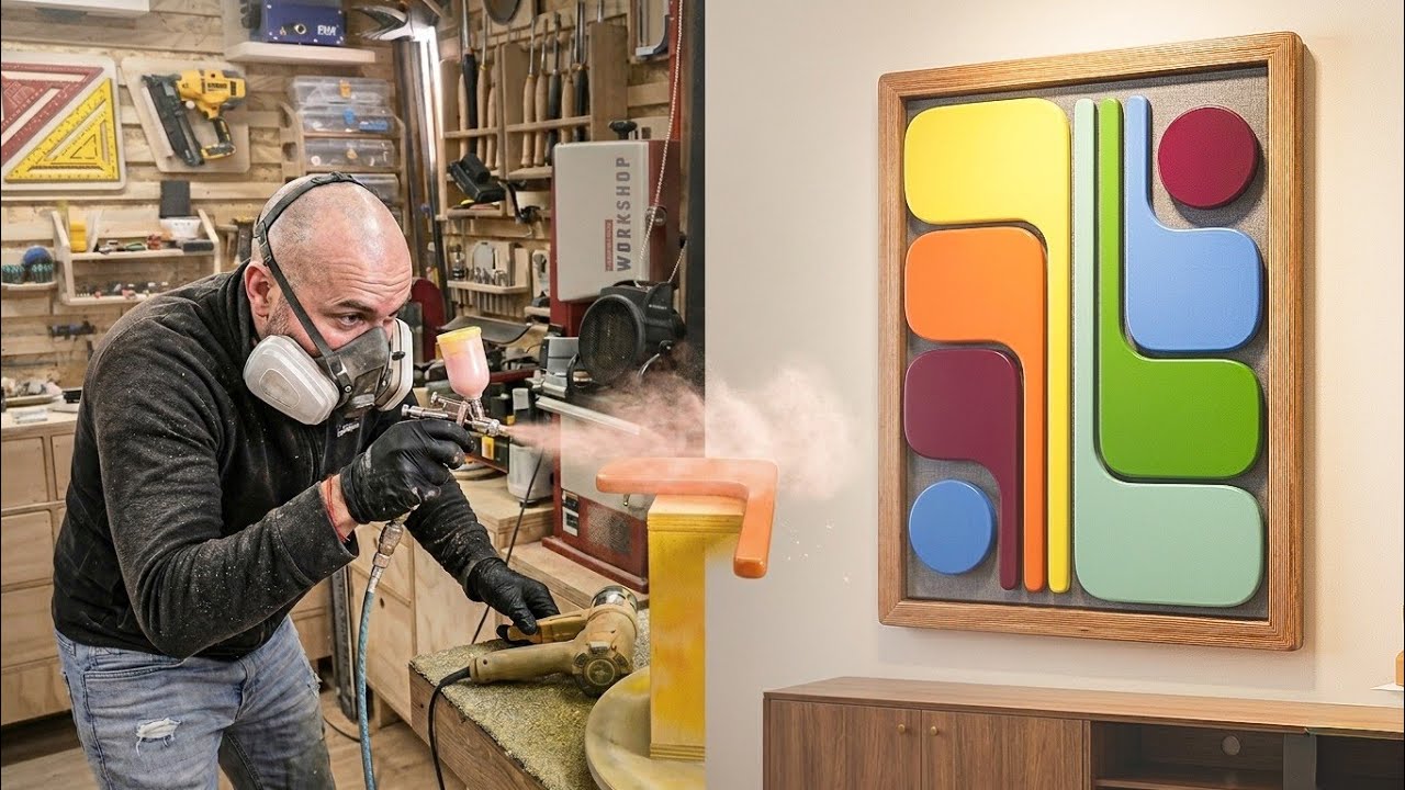 Easy DIY Mid-Century Wall Art | Transform Your Space with Retro Design