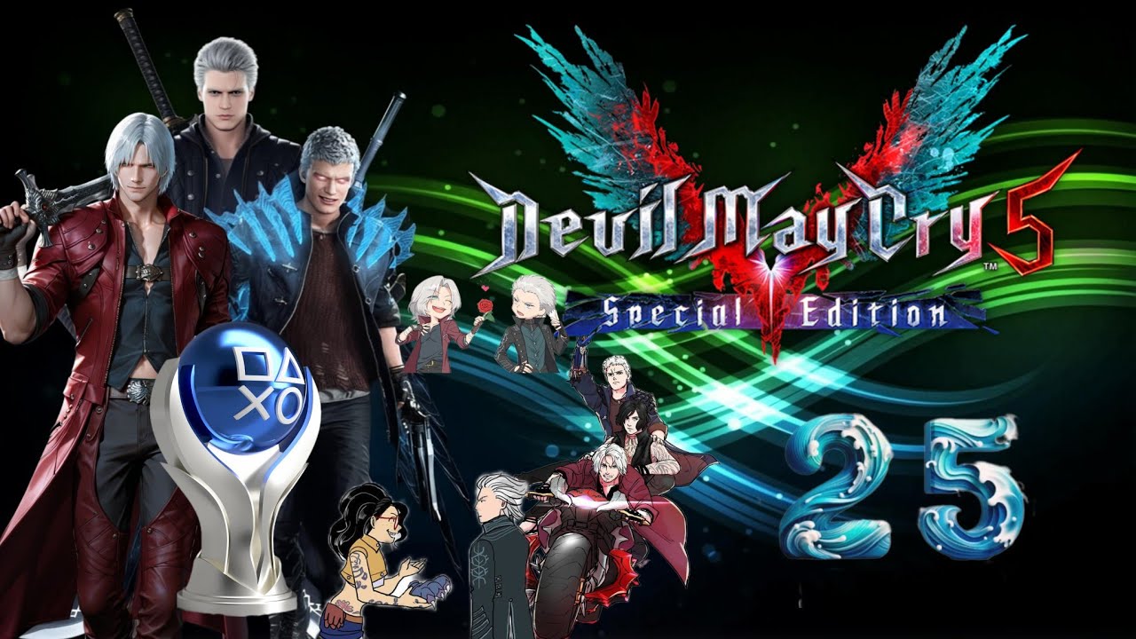 🇵🇪PS5#25 Devil May Cry 5🏆50/55- veterana de juegos sigo en difícil SSS hasta mi platino😵