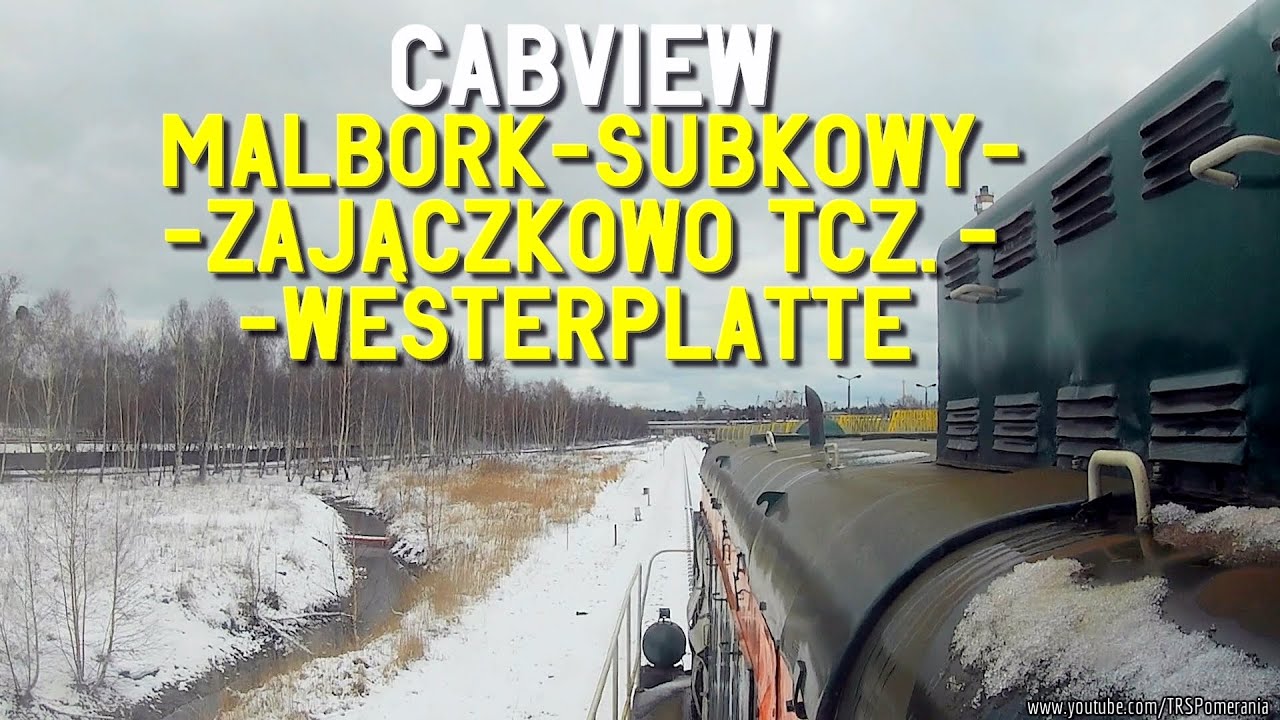 CABVIEW: MALBORK -  SUBKOWY - ZAJĄCZKOWO TCZ. - GDAŃSK PORT PÓŁNOCNY - WESTERPLATTE | CABRIDE SU42