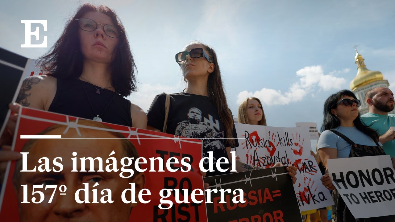 Manifestaci&oacute;n en Kiev por la muerte de decenas de prisioneros ucranios | EL PA&Iacute;S