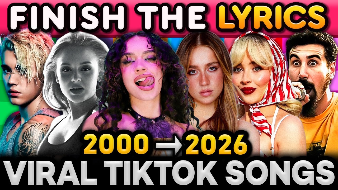 FINISH THE LYRICS 🎵 2000-2026 Edition 🔥 Most popular songs per year | Music Quiz