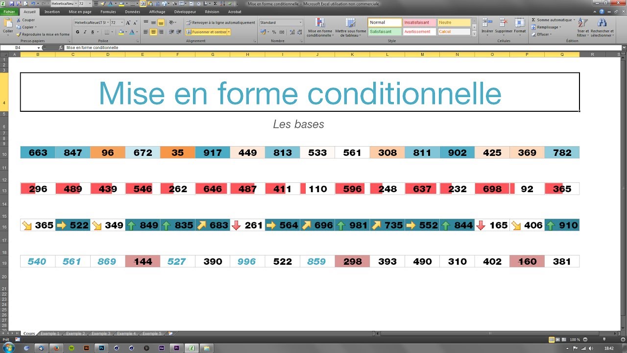 Tuto Excel : la mise en forme conditionnelle