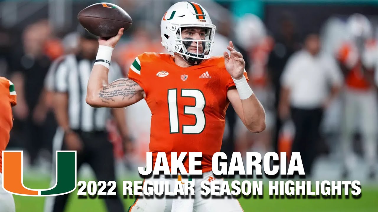Jake Garcia 2022 Regular Season Highlights | Miami QB