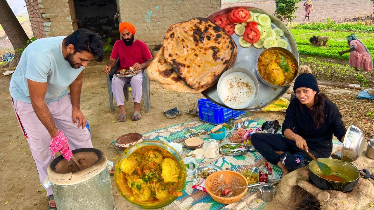 Dhaba Style Dum Aloo with Tandoori Roti 😋😍 | Healthy Family