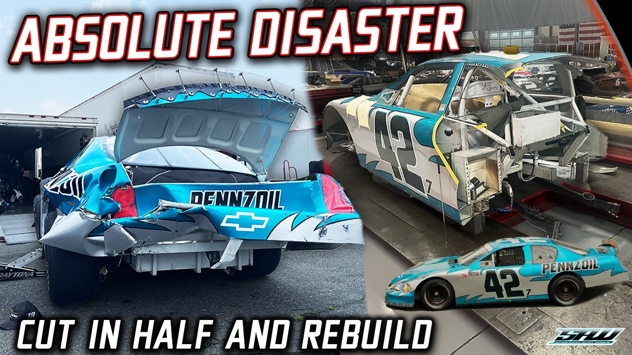 I Crashed My Vintage NASCAR Car, Cut It In Half, and Rebuilt It