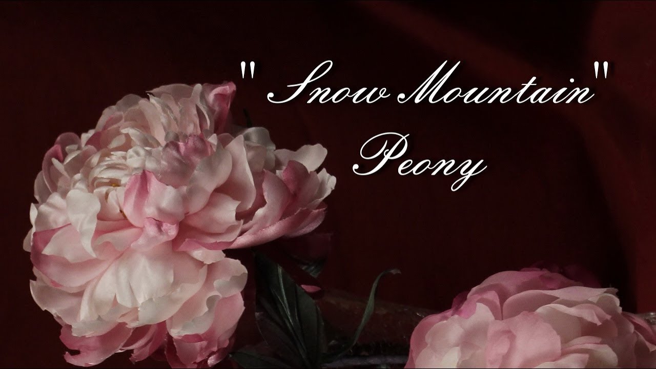Пион из шёлка урок 1 Peony part1