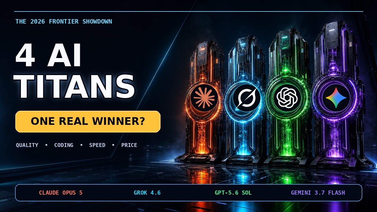 Claude Opus 5 против GPT-5.6 Soul против Grok 4.6 против Gemini 3.7 Flash &mdash; настоящий победитель