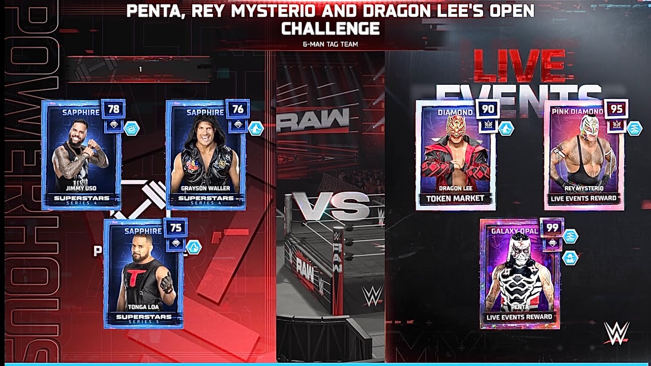 WWE2K25 - PENTA, REY MYSTERIO AND DRAGON LEE’S OPEN CHALLENGE | 6-MAN TAG TEAM MATCH