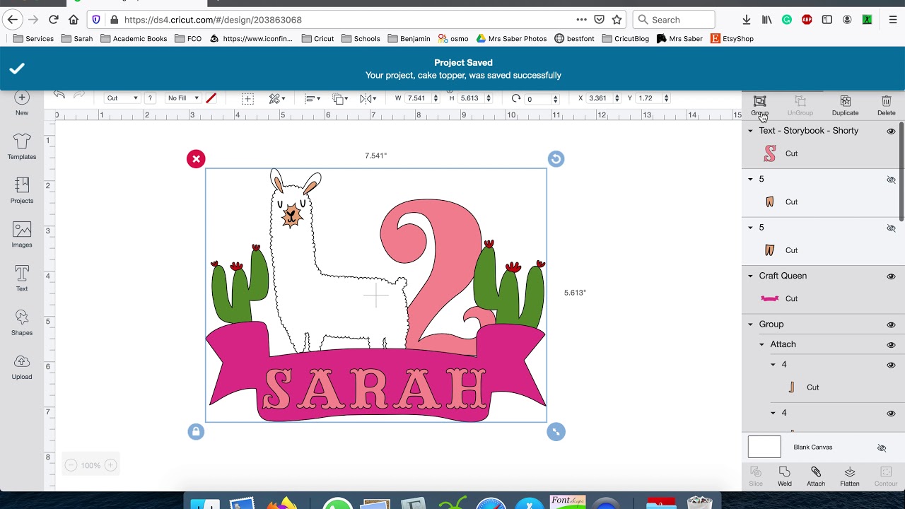 Creating a Shadow Box for Cake Topper on Cricut Design Space