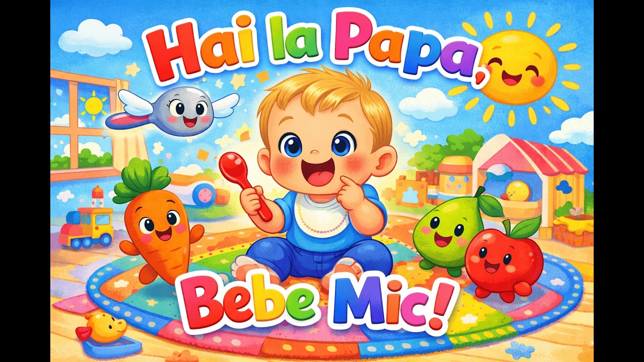 Hai la Papa, Bebe!🍓- Cantecel vesel pentru Copii. #copii #desene #cantecelecopii
