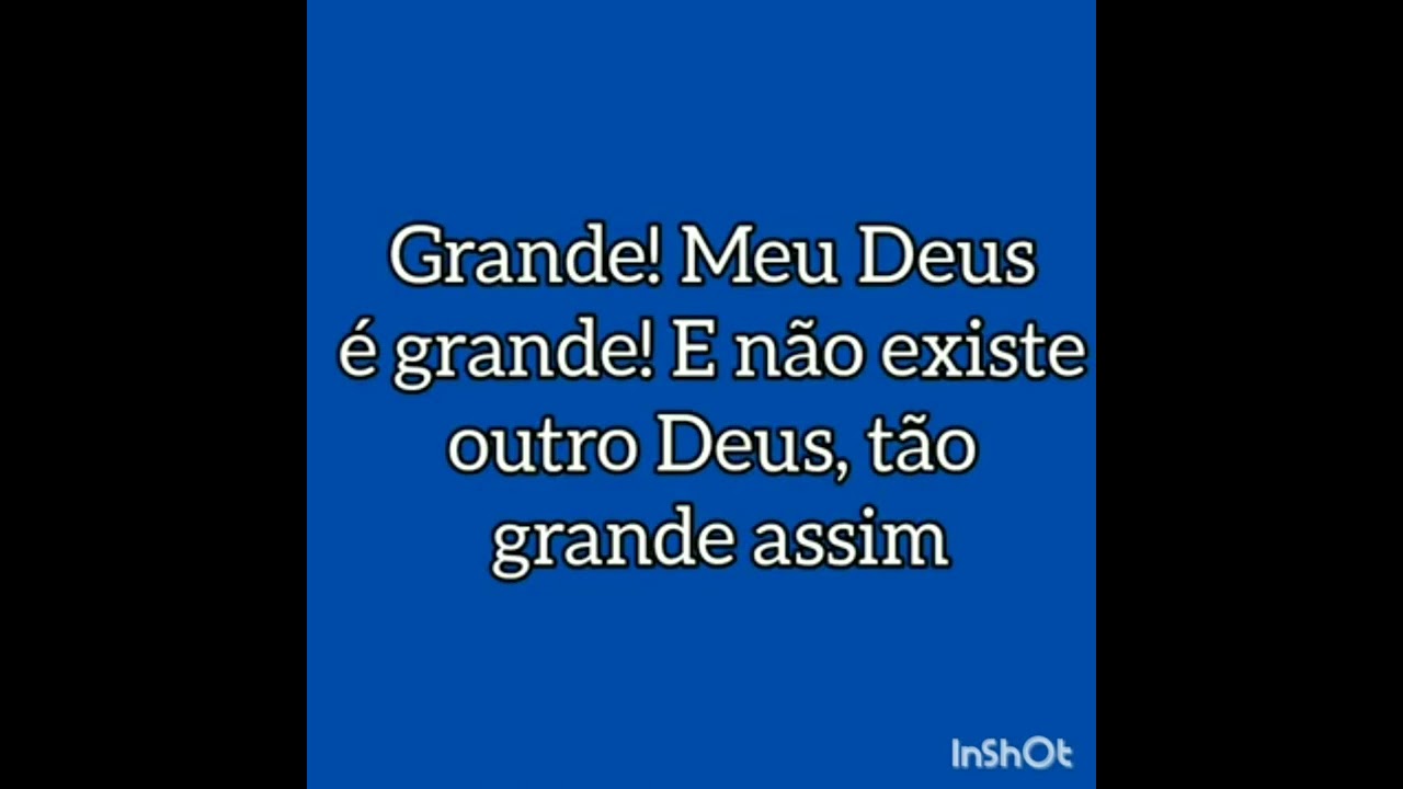 Meu Deus é Grande - Play back / Talita Rosy 2 Tom Abaixo