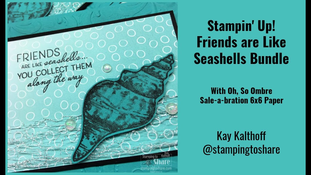 Friends are Like Seashells Bundle with Parisian Flourish 3D Folder