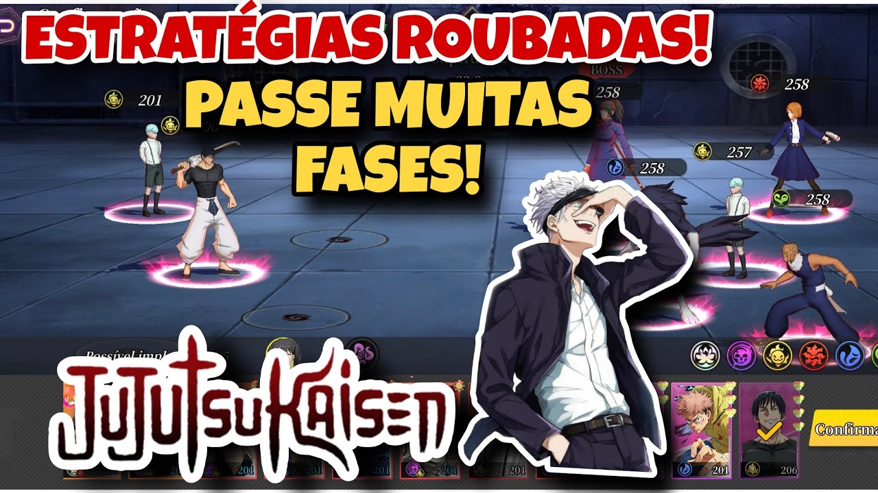 AS ESTRATÉGIAS MAIS ROUBADAS DO JOGO, PASSA FASES e CONSIGA RECURSOS EXTRAS NO REI DO JUJUTSU 