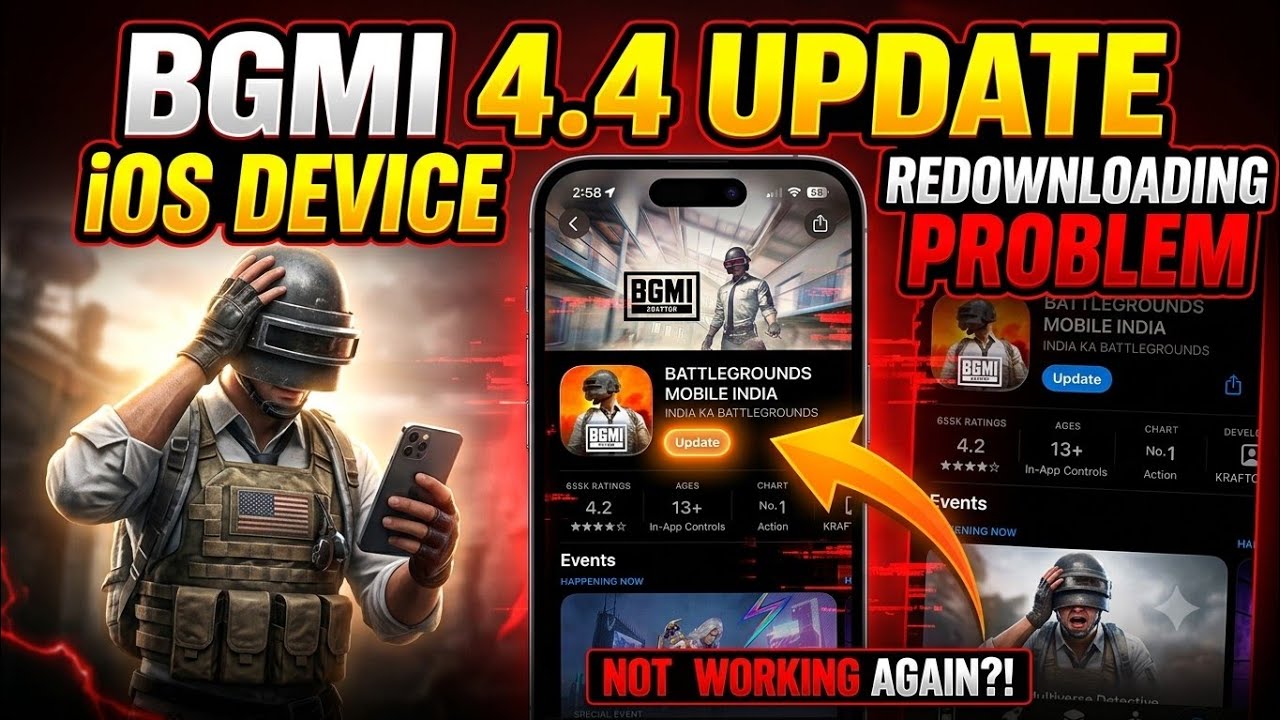 BGMI iOS 4.4 Update Problem Fix 😱Re-Download Issue Solved | BGMI 4.4 Update iOS
