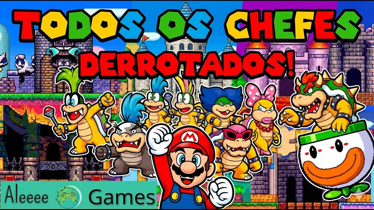 TODOS OS CASTELOS DE SUPER MARIO WORLD!