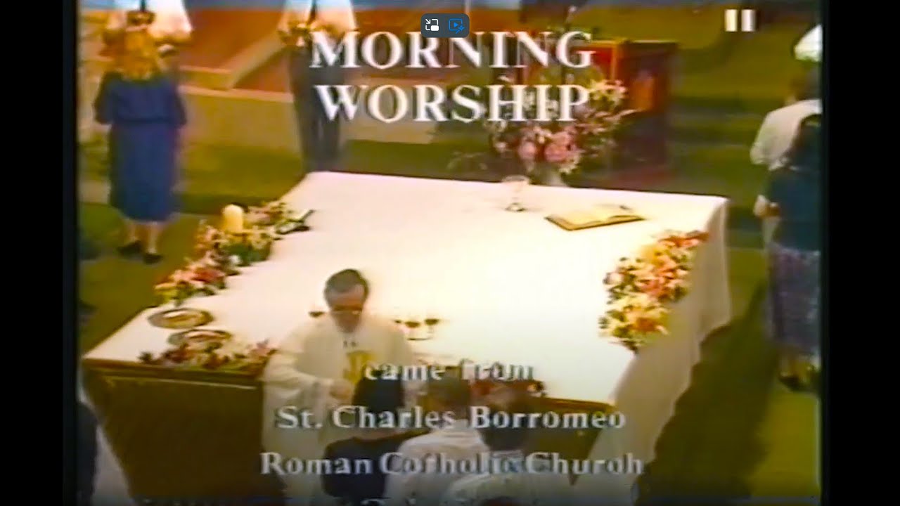 ITV Morning Worship - Live TV, Fr. Alan Fudge, Ogle Street, Sunday 31st May 1992