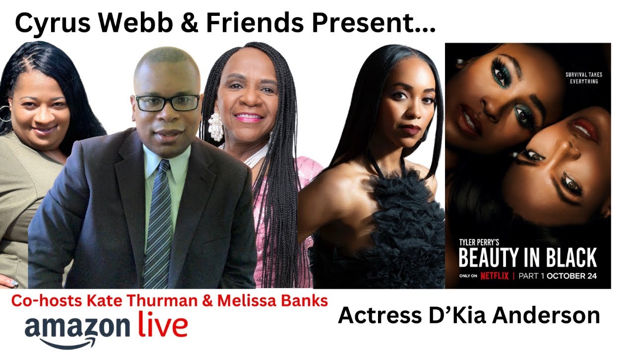 Actress D'Kia Anderson stops by Cyrus Webb and Friends on Amazon LIVE