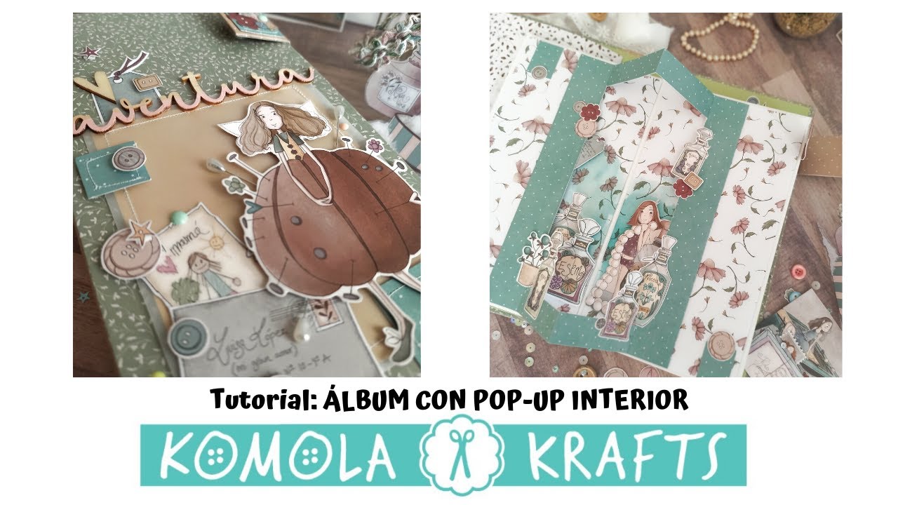 TUTORIAL SCRAPBOOKING: álbum con pop-up interior