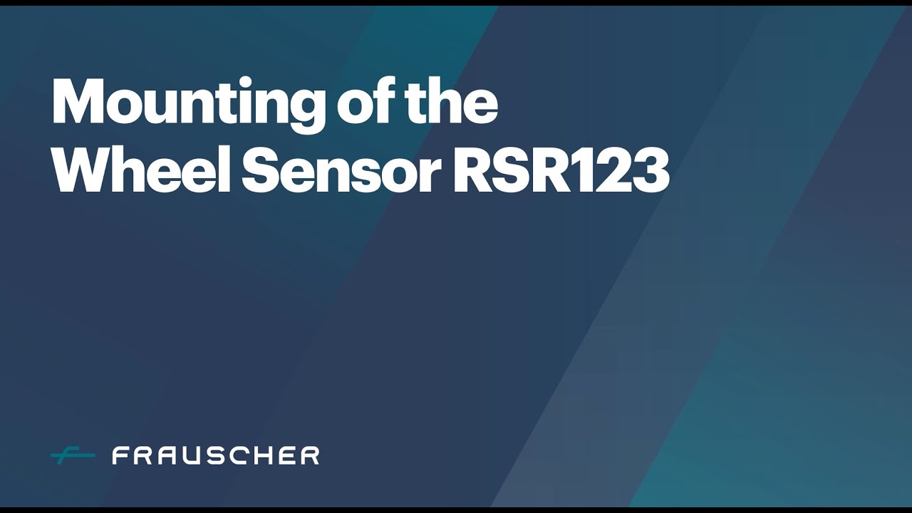 Mounting of the Wheel Sensor RSR123