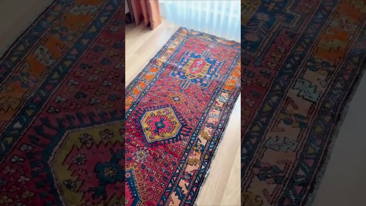 Vintage 60-Year-Old Turkish Runner Rug &ndash; Tribal & Timeless #philadelphia #handmaderug #usa #vintage