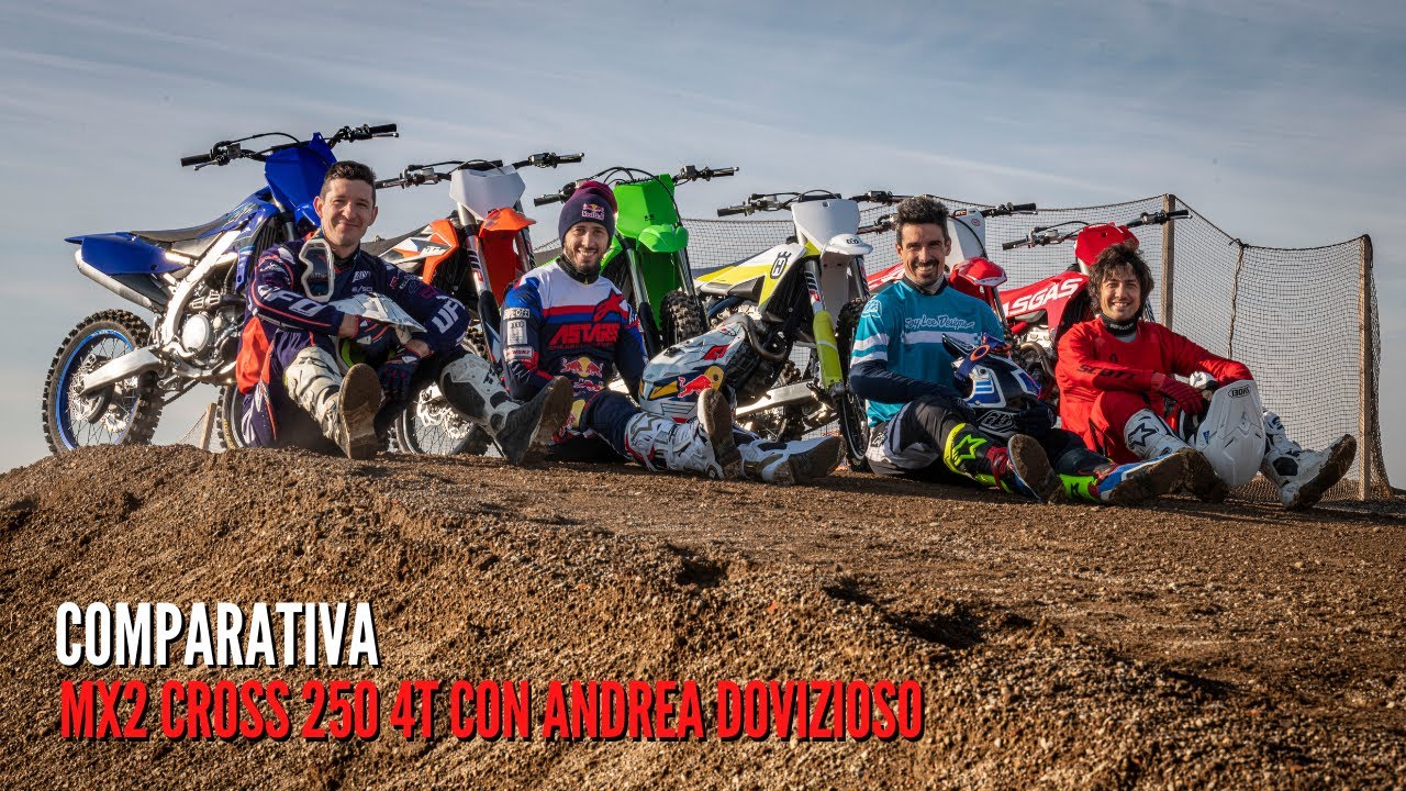 Comparativa MX2 cross 250 4T con Andrea Dovizioso