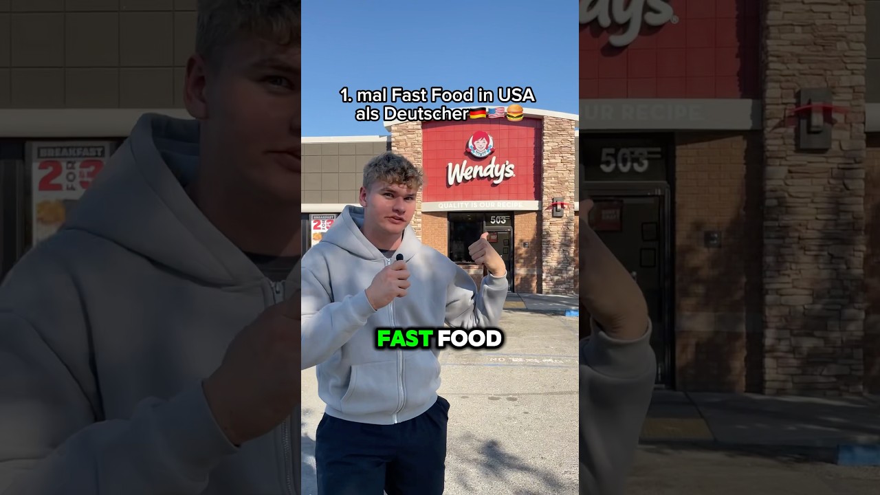 Erstes mal Amerikanisches Fast Food🍔😋 #usa #fastfood #foodtest