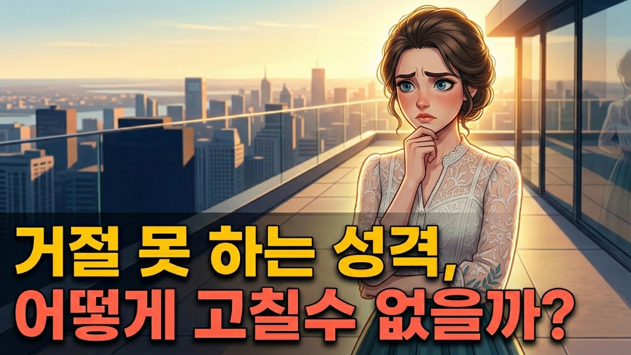 남의 부탁 거절 못하는 성격!! 어떻게 고칠 수 없을까??