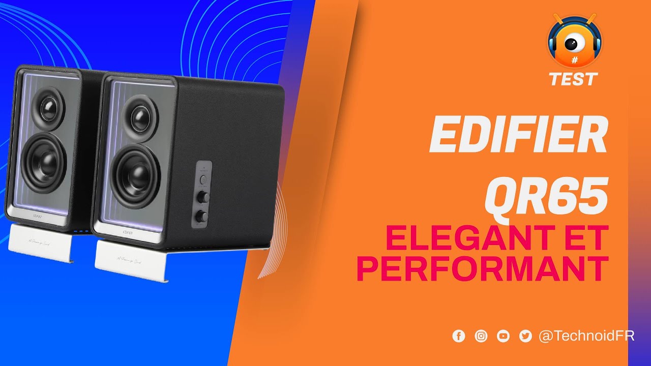 EDIFIER QR65 : Un M&eacute;lange &Eacute;l&eacute;gant de Son et de Style !