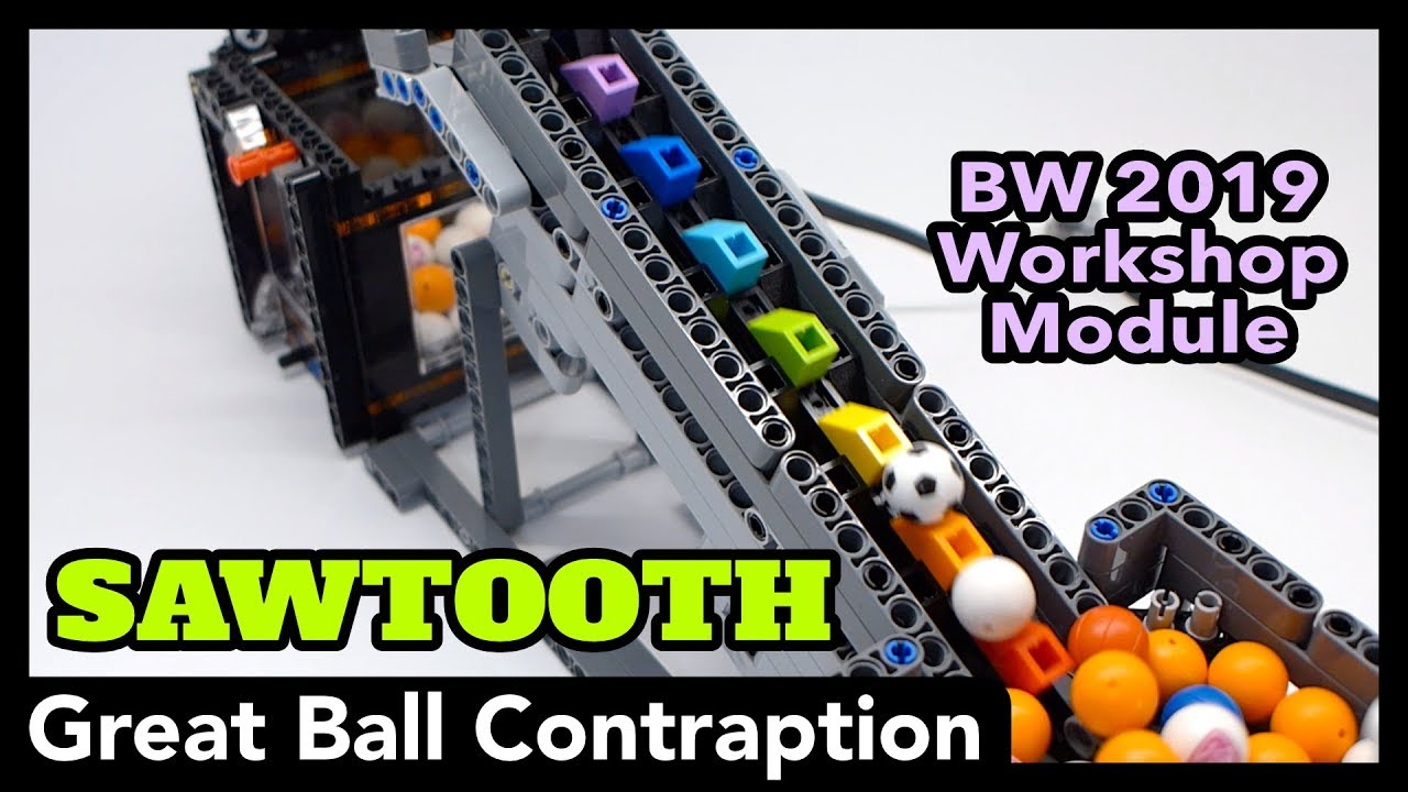 BrickWorld 2019 GBC Sawtooth - Lego Great Ball Contraption Module